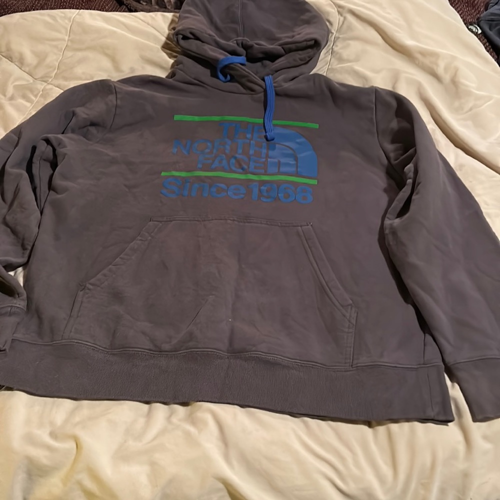 The north face men's hoodie EUC size large